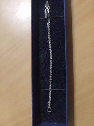 Braccialetto Tennis Swarovski Donna Argento