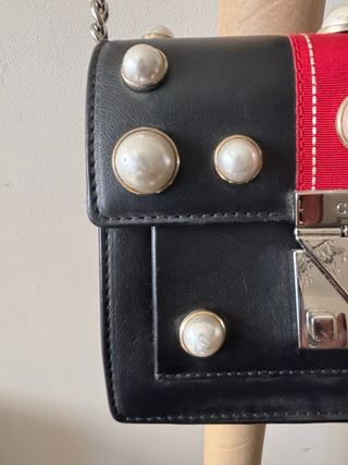 Bolso Carolina Herrera Negro y Rojo