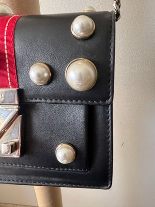 Bolso Carolina Herrera Negro y Rojo