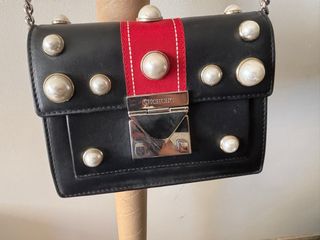 Bolso Carolina Herrera Negro y Rojo