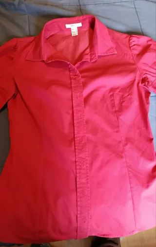 Blusa fucsia manga corta