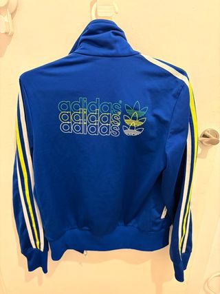 Chaqueta Adidas Azul y Amarillo Talla XS