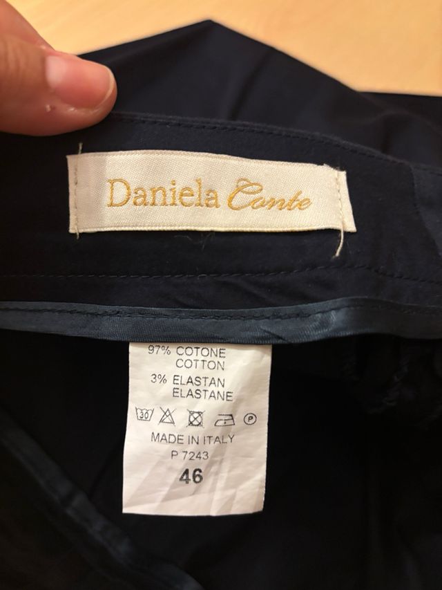 Pantalone cotone nero