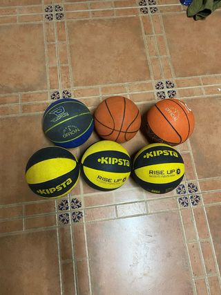 Lote 6 Balones Baloncesto Niños Kipsta