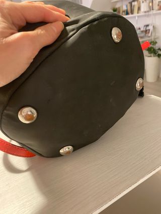 Bolso Bimba y Lola bombonera negro y rojo