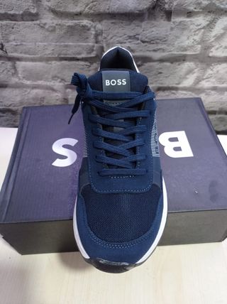 Hugo Boss Sneakers Uomo 43 Blu Bianche