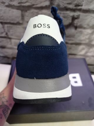 Hugo Boss Sneakers Uomo 43 Blu Bianche