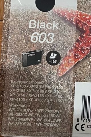 4 Cartuchos Tinta Epson 603 Negro