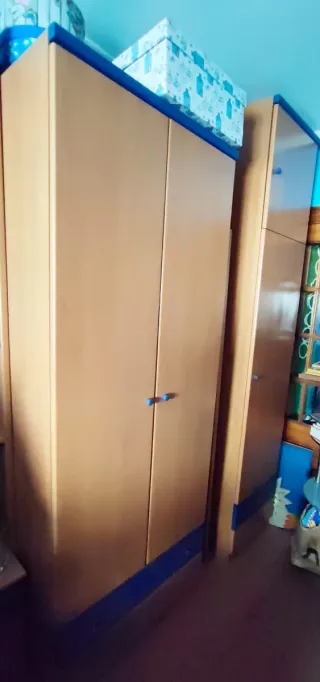 2 Armarios de madera.