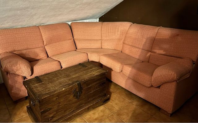 Sofá rinconera tela  4m