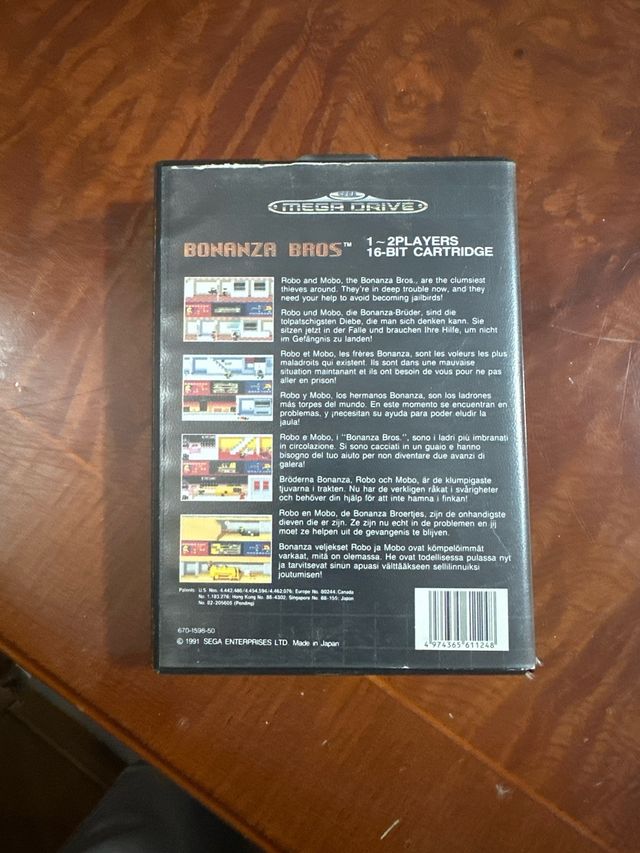 Sega Mega Drive Bonanza Bros. Juego