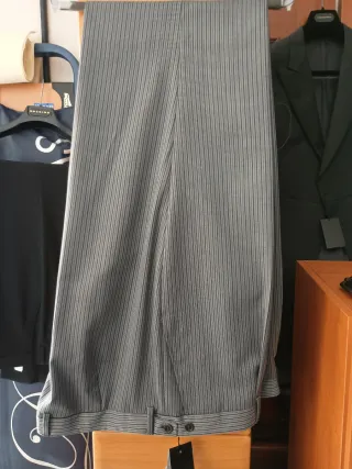 Pantalón CHAQUE Raya Diplomática Gris T.52