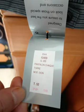 Pantalón CHAQUE Raya Diplomática Gris T.52