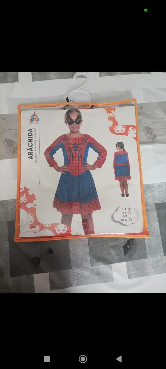 Disfraz Spiderman niña 3-4 años