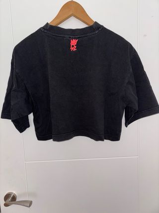 Camiseta Adidas Crop Top Estampado