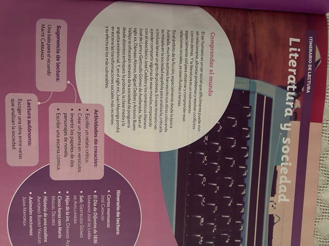 Itinerarios de lectura 4 ESO . Sin usar