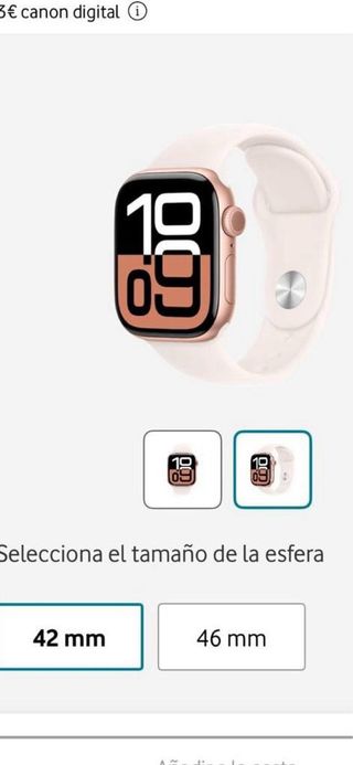 Reloj Apple Beig 