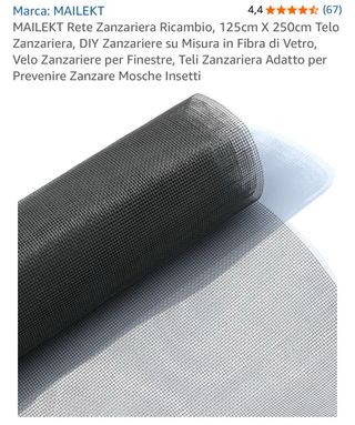 MAILEKT x2 Rete Zanzariera 125x250cm