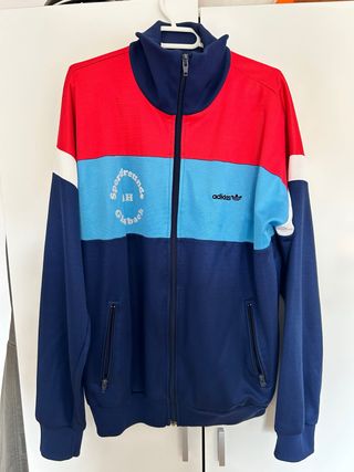 Chaqueta Adidas Vintage Roja y Azul