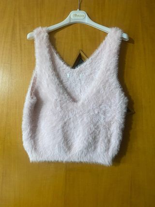 Top morbido rosa chiaro