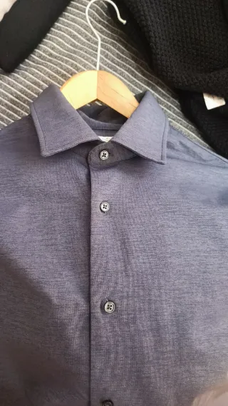 Camisa Zara gris de hombre, talla M