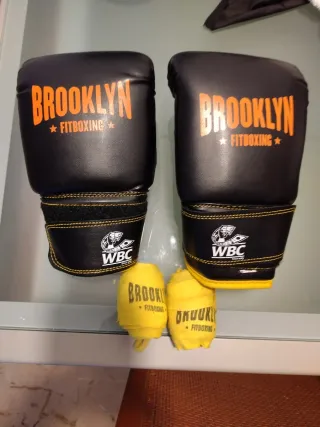 Guantes Boxeo Brooklyn WBC Negros.Talla S.