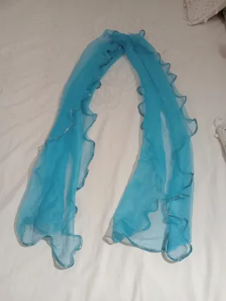 Foulard blu e argento taglia unica 