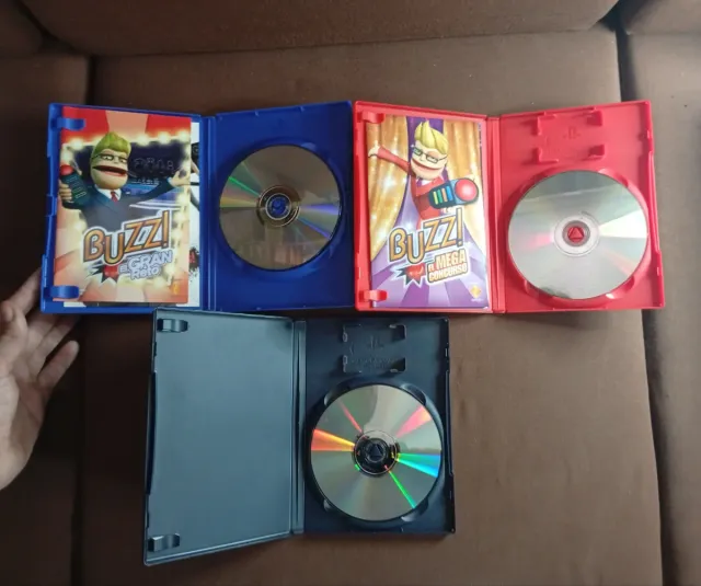 Buzz Pulsadores + 3 Juegos PS2