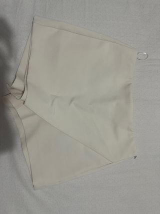 Falda Pantalón Zara Blanca