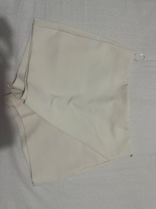 Falda Pantalón Zara Blanca