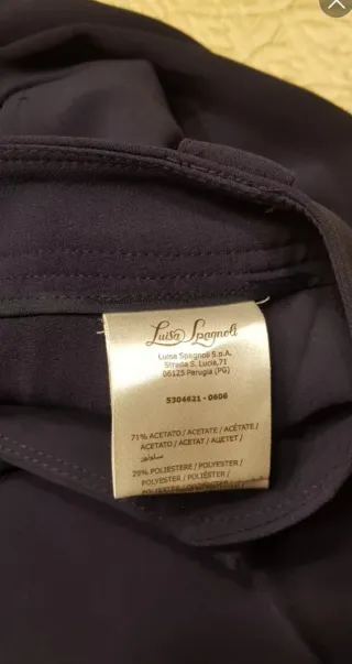 Pantalón azul marino Luisa Spagnoli