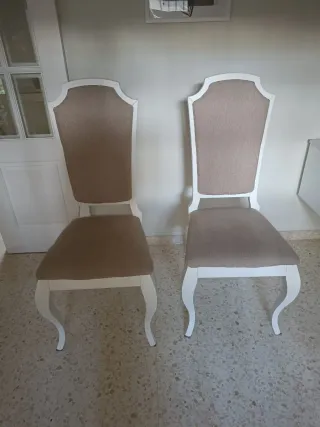 Mesa comedor de diseño madera maciza y 6 sillas