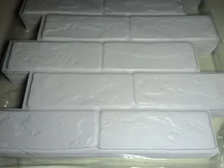 20 Azulejos Adhesivos Imitación Ladrillo Blanco