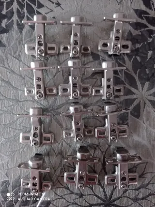 Juego de 9 bisagras para muebles