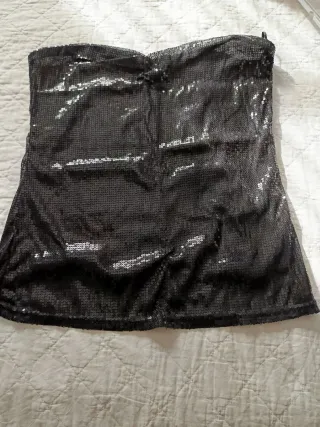Top lentejuelas negro Pimkie