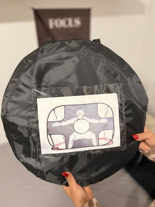 Portería fútbol infantil plegable