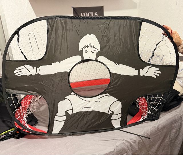 Portería fútbol infantil plegable