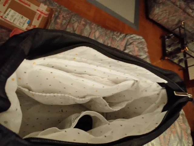 Bolso negro para silla de bebé