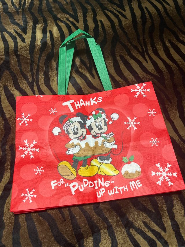Bolsa Navideña Mickey Mouse Disney Roja