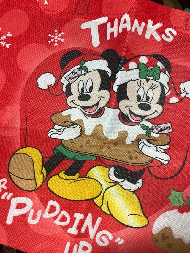 Bolsa Navideña Mickey Mouse Disney Roja