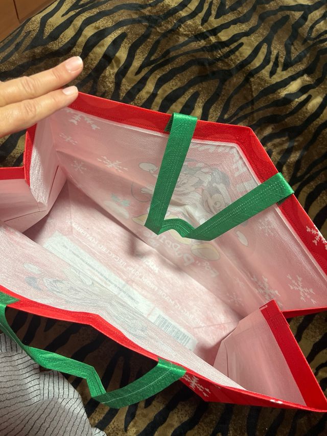 Bolsa Navideña Mickey Mouse Disney Roja