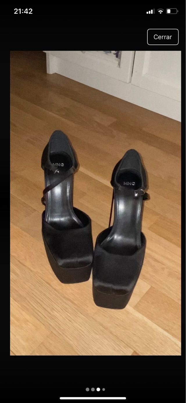 Tacones Mango negros plataforma