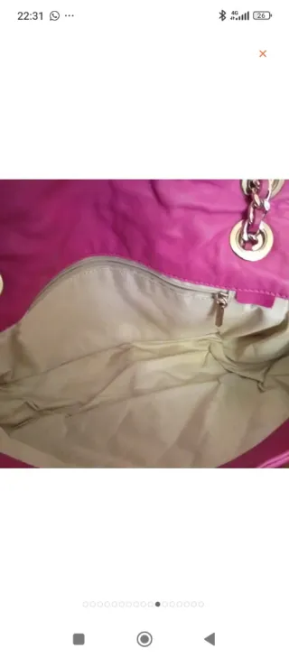 Bolso Purificación García Fucsia Piel