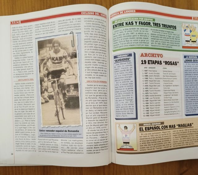 Ciclismo del norte. Fabrica de lideres