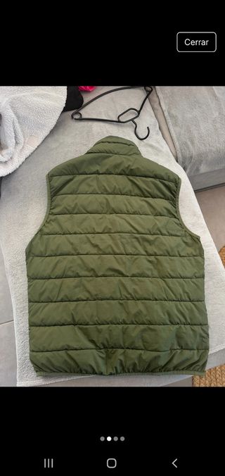 Chaleco Mango XL verde casi sin uso