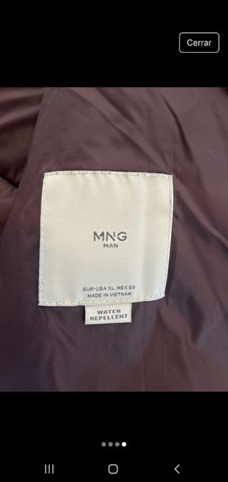 Chaleco Mango XL verde casi sin uso