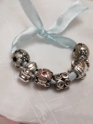 6 Charms Pandora Originales Plata