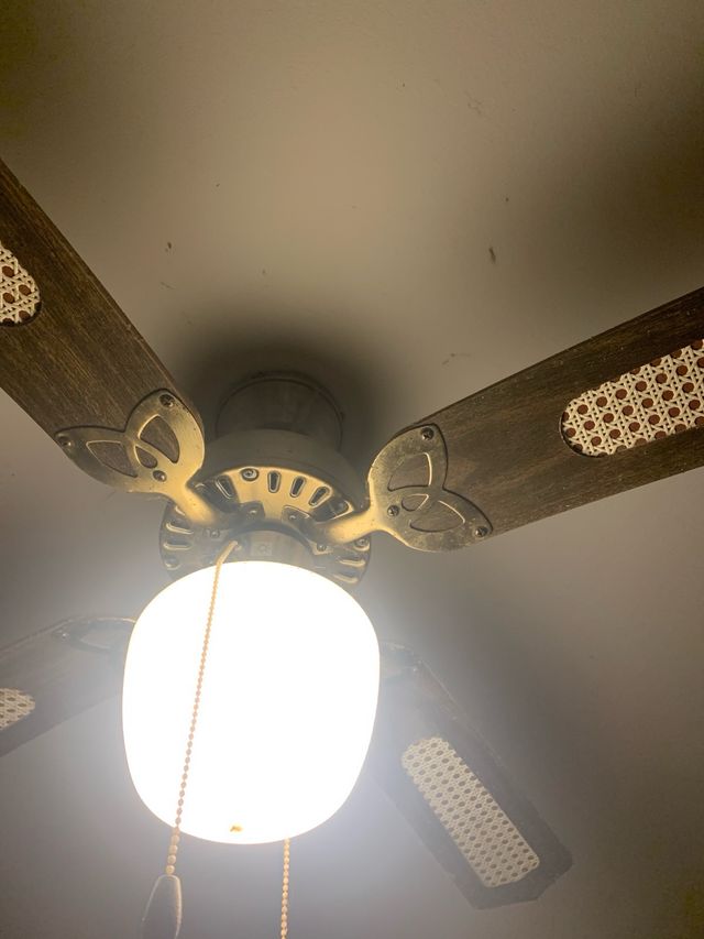 Ventilador de techo madera y rejilla