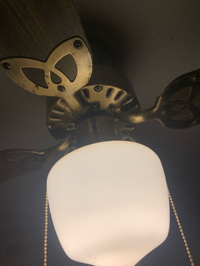 Ventilador de techo madera y rejilla