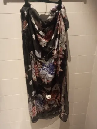 Fular estampado floral